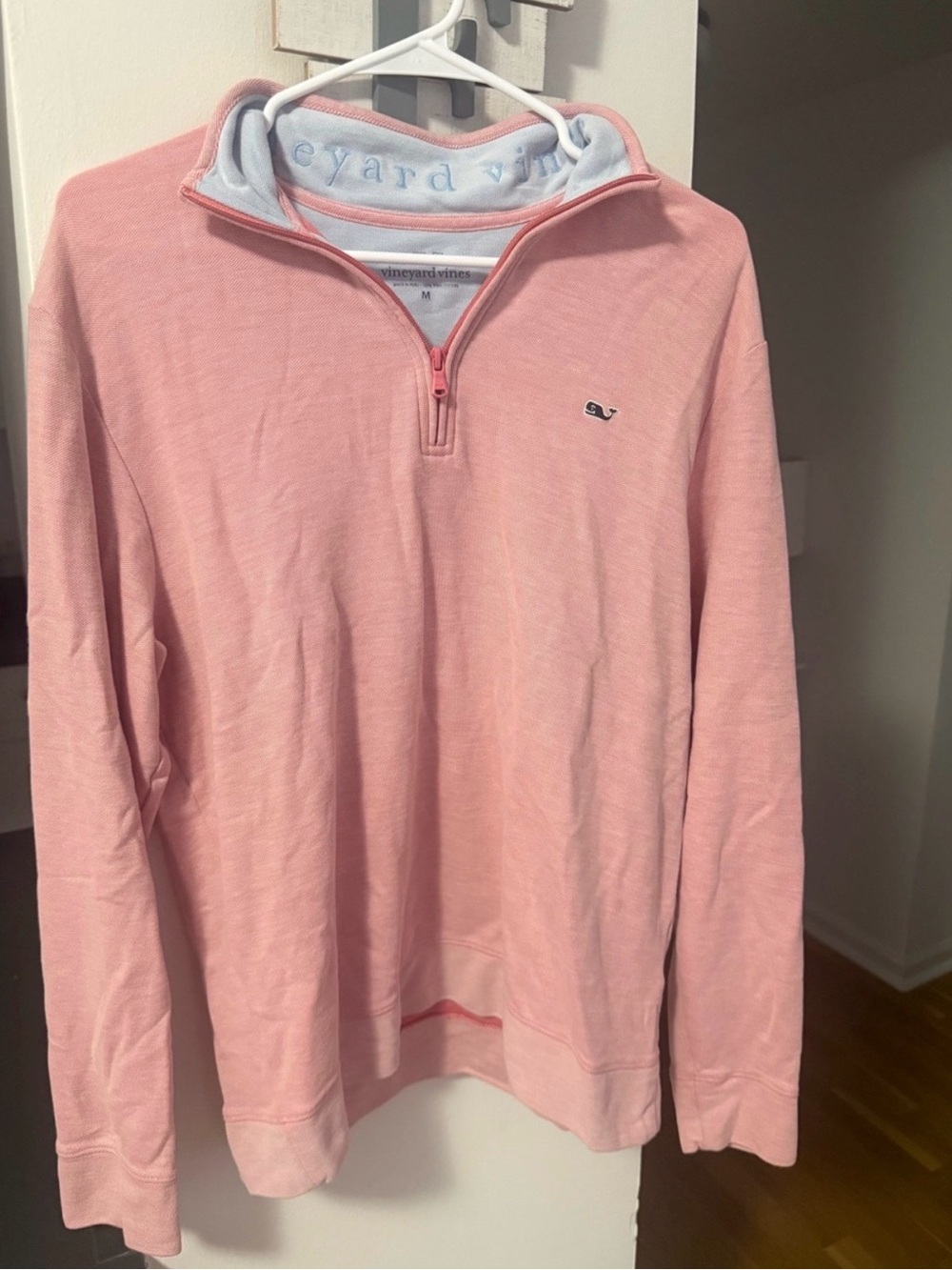 Vineyard Vines Men's Light Pink Half-Zip Pullover